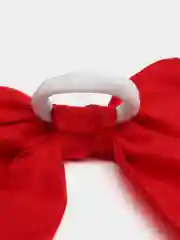 Красный бант большой, для волос, на резинке, праздничный, хлопковый, ручной работы