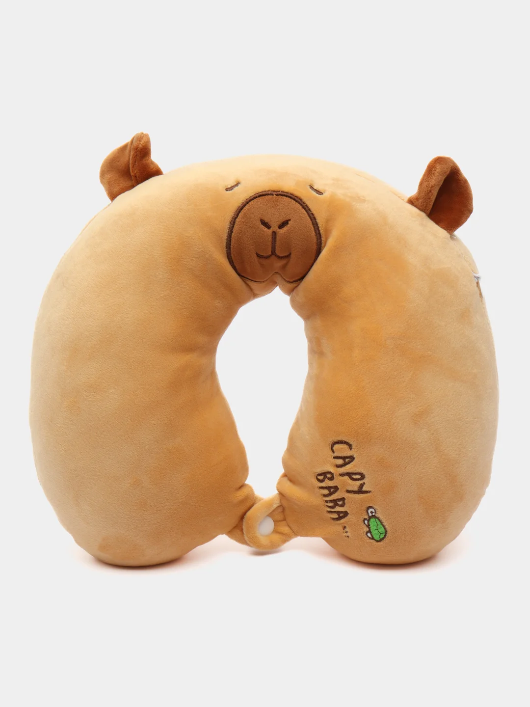 Бежевый подушка дорожная Capy Bara(Пикачу, Кошка ,Медведь, Заяц)
