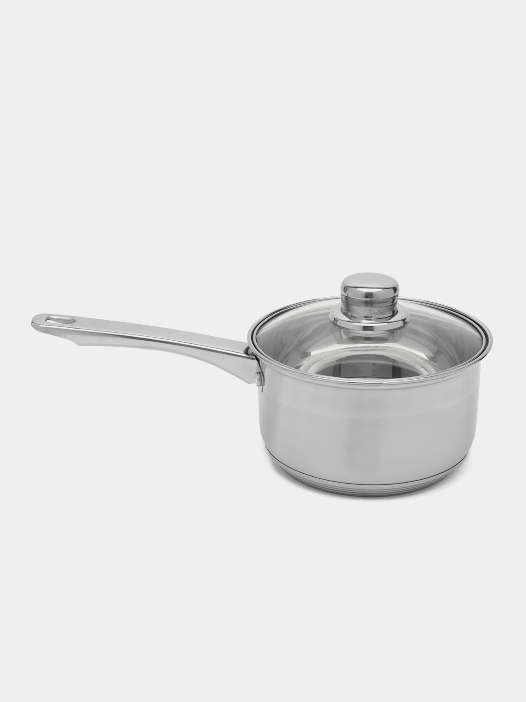 Ковш Ardi Kuche AR-210 из нержавеющей стали 1,9 л. со стеклянной крышкой