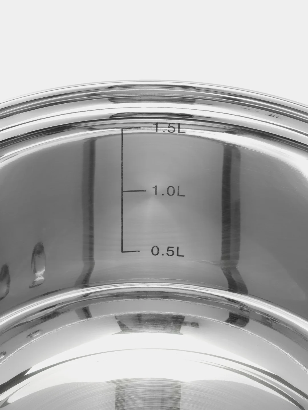 Ковш Ardi Kuche AR-210 из нержавеющей стали 1,9 л. со стеклянной крышкой