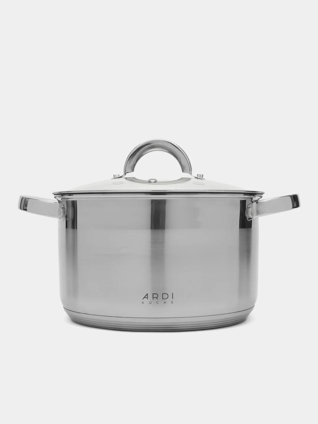Кастрюля ARDI KCHE AR-212 из нержавеющей стали со стеклянной крышкой 5,1 л