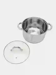 Кастрюля ARDI KCHE AR-212 из нержавеющей стали со стеклянной крышкой 5,1 л
