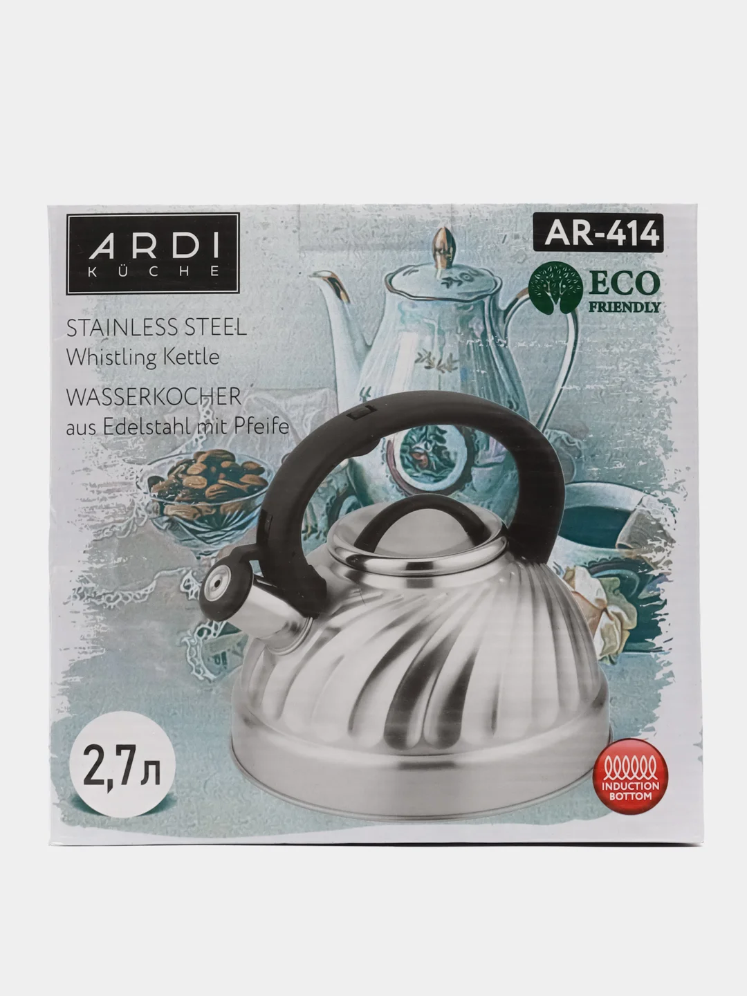 Чайник со свистком Ardi Kuche AR-414 объемом 2,7 литра