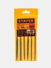 STAYER 6 шт, 140 мм, в чехле, набор надфилей (16013-H6)