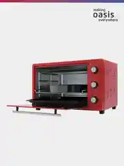 Красный мини-печь "making Oasis everywhere" M-S45R