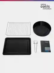 Красный мини-печь "making Oasis everywhere" M-S45R