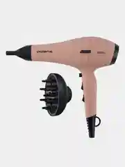 Бежевый фен для волос Polaris PHD 2600ACi Salon Hair, с насадками концентратор и диффузор, 2600 Вт