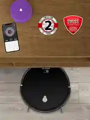 Черный робот-пылесос Polaris PVCR G2 0926W Wi-Fi IQ Home, сухая и влажная уборка