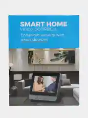 Черный умный, беспроводной, Wi Fi, видеозвонок, с дисплеем и функцией ночного видения, для дома