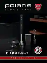 Блендер погружной PHB 1510GL Silent со стеклянной чашей, ручной, 1500 Вт