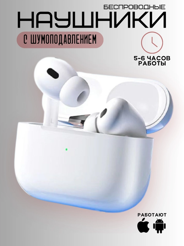 Наушники беспроводные Air Pro для iPhone, самсунг, игровые, с микрофоном