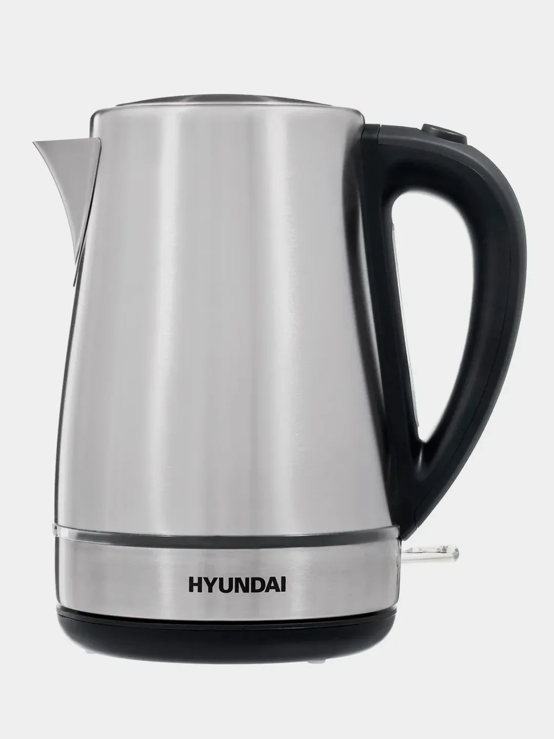 Чайник Hyundai HYK-S3020, 1.7л, 2200Вт, серебристый матовый/черный