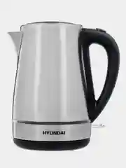 Чайник Hyundai HYK-S3020, 1.7л, 2200Вт, серебристый матовый/черный