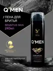 Пена для бритья QMEN, с маслом черного тмина и деревом арак, 240 мл