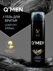 Гель для бритья QMEN Comfort, с экстрактом чабреца и корой дуба, 200 мл