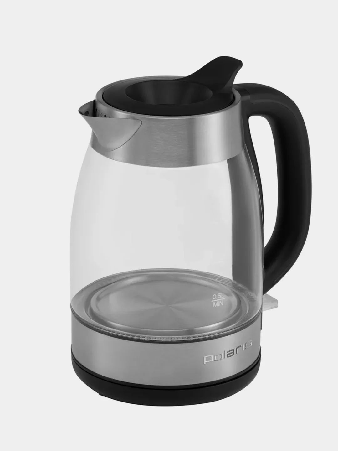 Электрический чайник Polaris PWK 1817CGL Water Way Pro, стеклянный, с подсветкой, 1850 Вт