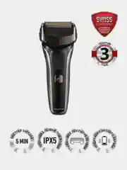 Бритва электрическая Polaris PMF 1013RC wet&dry 5D PROF 3+, 600 мА