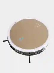 Золотой робот-пылесос Polaris PVCR G2 0726W Wi-Fi IQ Home, c влажной и сухой уборкой