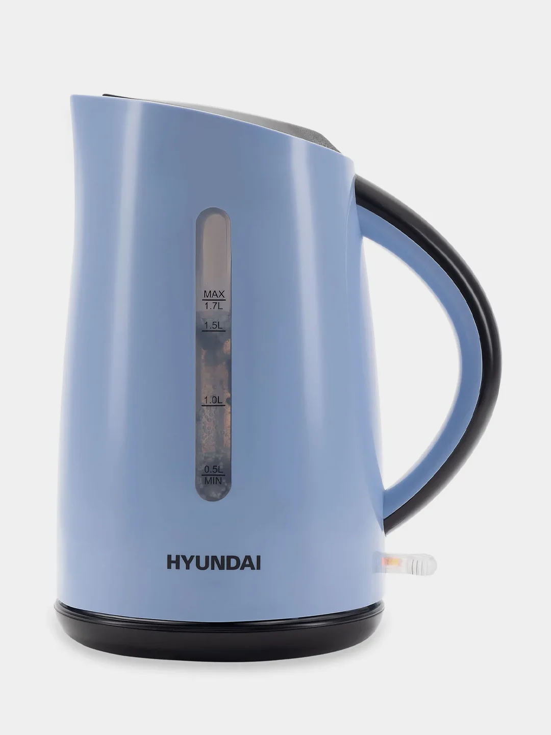 Чайник Hyundai HYK-P2028, 1.7л, 2200Вт, голубой/серый