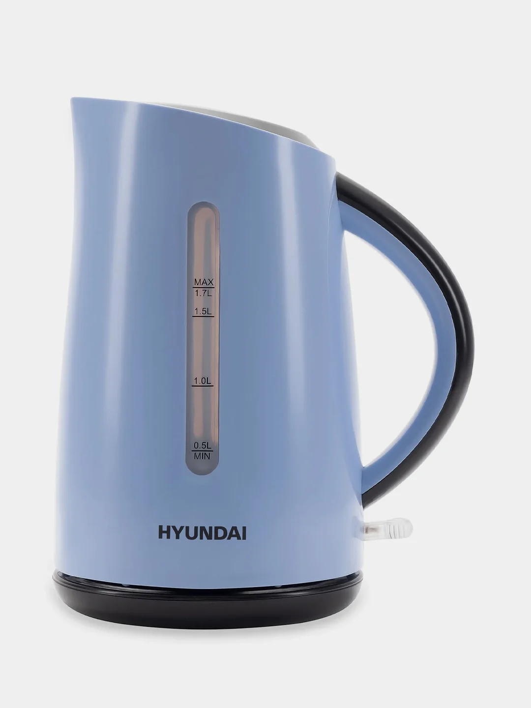 Чайник Hyundai HYK-P2028, 1.7л, 2200Вт, голубой/серый