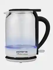 Белый чайник электрический Polaris PWK 1753CGL, стеклянный, с подсветкой, 1,5 л