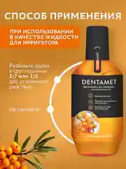 Жидкость для ирригатора DENTAMET 2в1, Облепиха, 580 мл