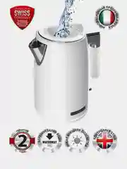 Белый электрический чайник PWK 1746CA Water Way Pro, с подсветкой и верхним заливом, 1,7