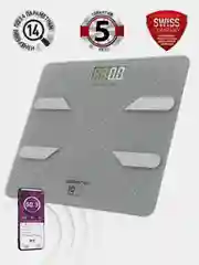 Серый напольные весы Polaris PWS 1898 IQ Home, 14 различных параметров массы тела, серые