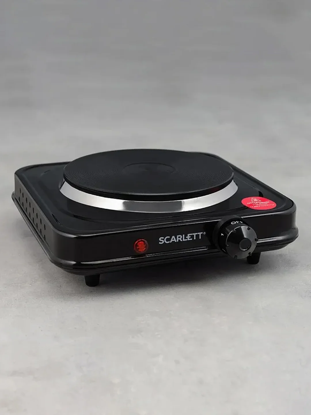 Электрическая плитка SCARLETT SC-HP700S31, 1000 Вт, 1 конфорки, черный