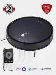 Черный робот-пылесос Polaris PVCR 0726 IQ Home GYRO, сухая и влажная уборка, 25 Вт