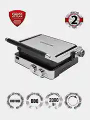 Электрический гриль Polaris PGP 2402, 3в1, гриль, мини-печь, барбекю, 2000 Вт