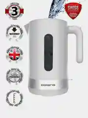 Белый электрический чайник Polaris PWK 1803C Water Way Pro, верхний залив воды, 1,8 л