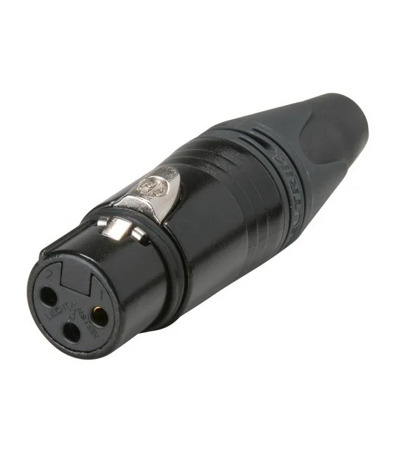 Кабельный разъем XLR female Black (комплект 4 шт)