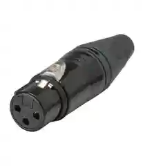 Кабельный разъем XLR female Black (комплект 4 шт)