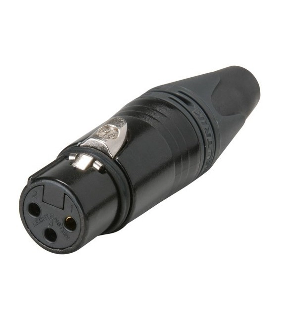 Кабельный разъем XLR female Black (комплект 4 шт)