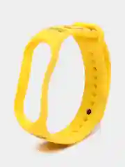 Желтый ремешок для Xiaomi Mi Band 3/4/5/6/7 с рисунком