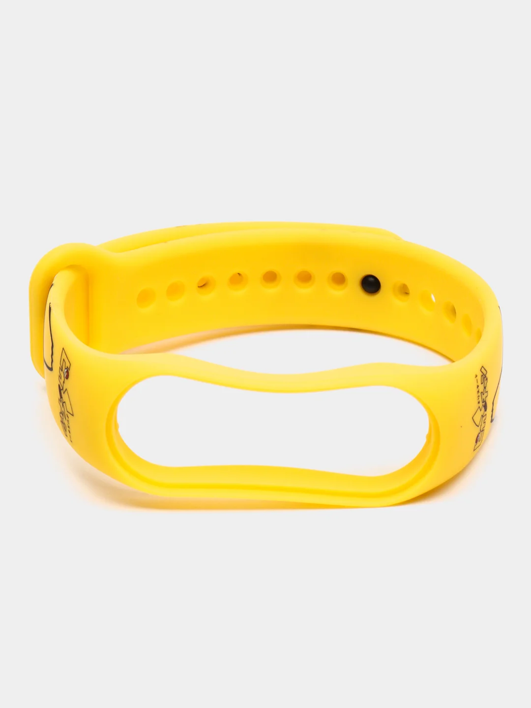 Желтый ремешок для Xiaomi Mi Band 3/4/5/6/7 с рисунком
