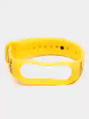 Желтый ремешок для Xiaomi Mi Band 3/4/5/6/7 с рисунком
