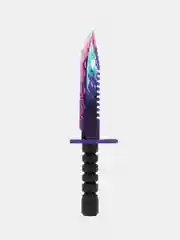 Аметистовый деревянный заточенный Штык-нож М9 Bayonet, Цифровой всплеск, Драгон гласс, Скретч