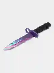 Аметистовый деревянный заточенный Штык-нож М9 Bayonet, Цифровой всплеск, Драгон гласс, Скретч
