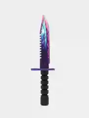 Аметистовый деревянный заточенный Штык-нож М9 Bayonet, Цифровой всплеск, Драгон гласс, Скретч