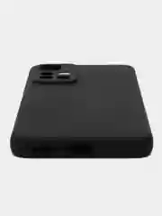 Черный чехол силиконовый Xiaomi Note 11 pro plus  5G матовый с защитой камеры