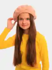 Бежевый берет классический, шерсть 100%, 5 цветов