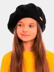 Черный берет классический, шерсть 100%, 5 цветов