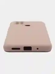 Бежевый чехол силиконовый Xiaomi POco 40/redmi 10C матовый с защитой камеры