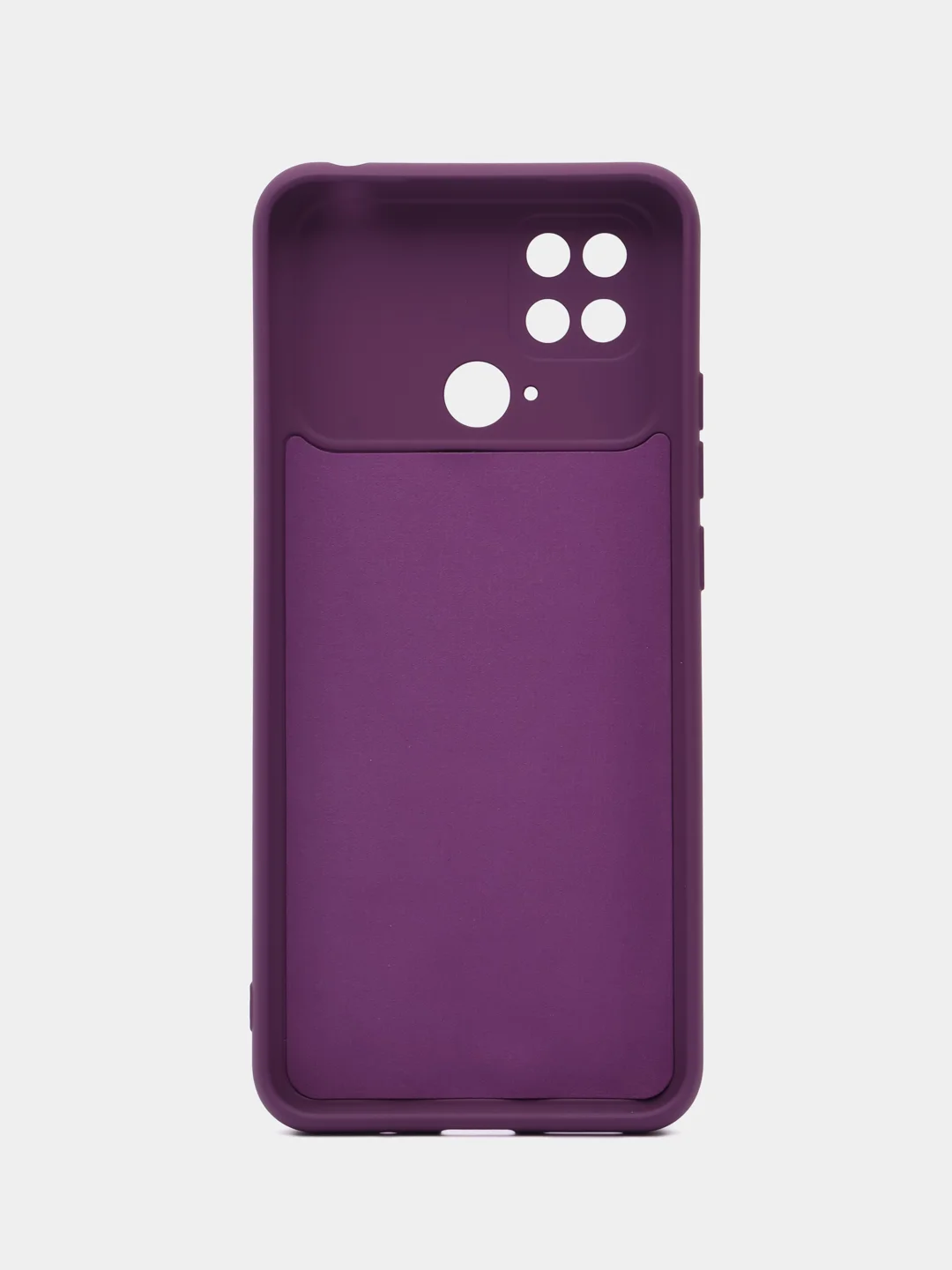 Пурпурный чехол силиконовый Xiaomi POco 40/redmi 10C матовый с защитой камеры