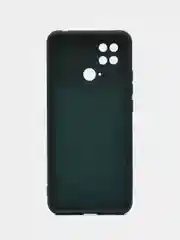 Тёмно-зелёный чехол силиконовый Xiaomi POco 40/redmi 10C матовый с защитой камеры