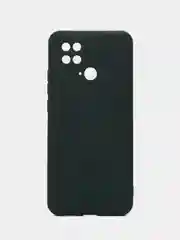 Тёмно-зелёный чехол силиконовый Xiaomi POco 40/redmi 10C матовый с защитой камеры
