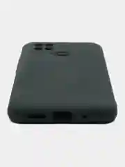 Тёмно-зелёный чехол силиконовый Xiaomi POco 40/redmi 10C матовый с защитой камеры