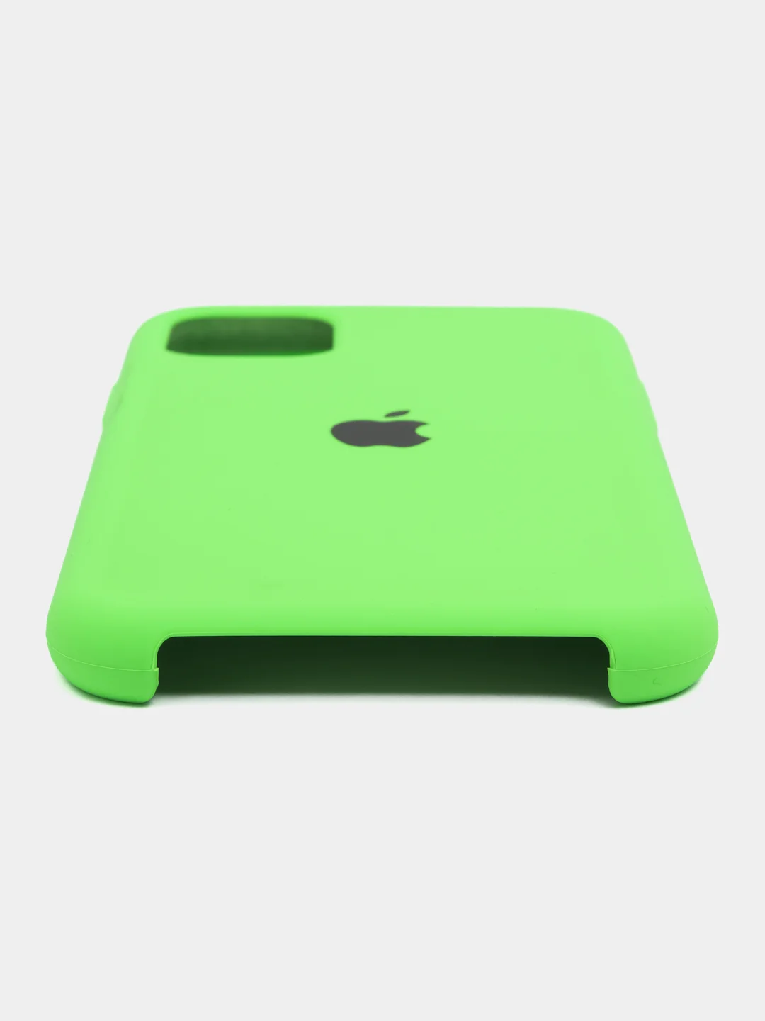 Лайм чехол силиконовый Silicone Case iPhone 11, открытый низ